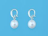 Initial Alphabet A-Z Pearl Earrings