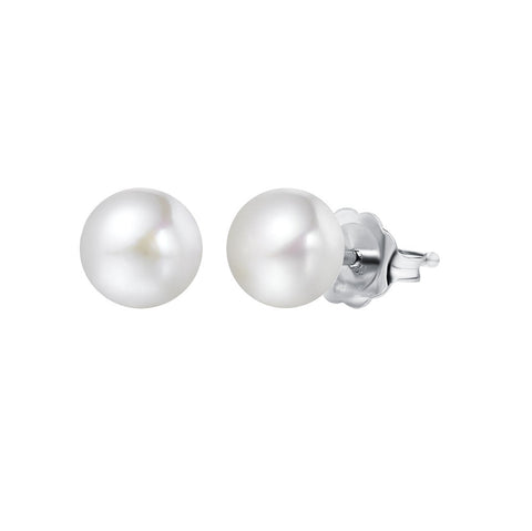 Sterling Silver 7-8mm Freshwater Pearl Stud