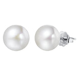 Sterling Silver 10-11mm Freshwater Pearl Stud - Wing Wo Hing Jewelry Group - Pearl Jewelry Manufacturer - 1